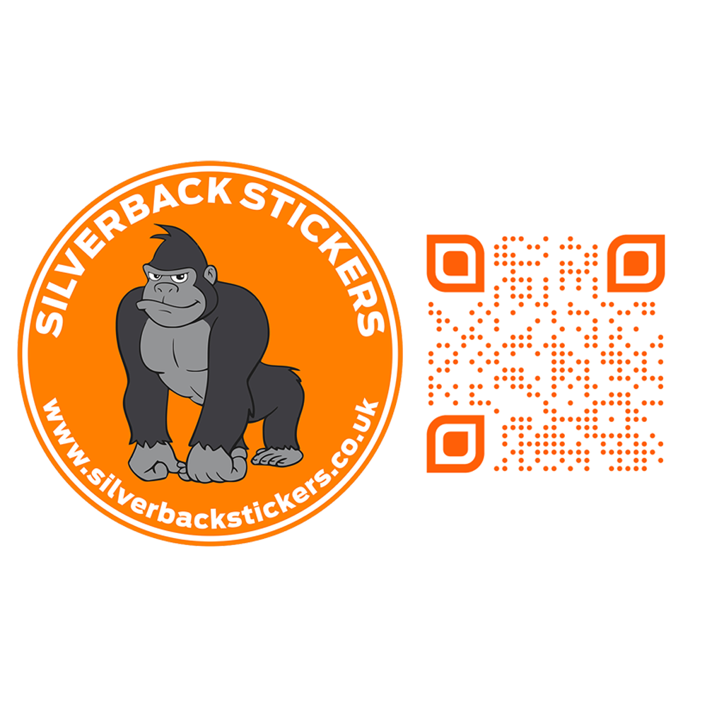QR Code 70mm Stickers