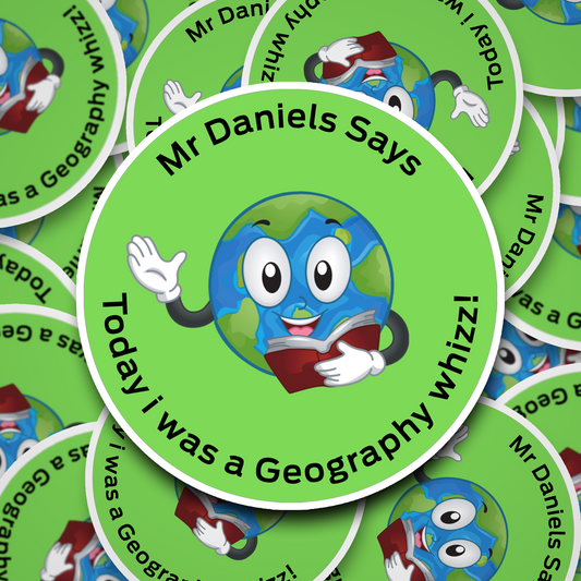Geography Personalised teacher stickers
