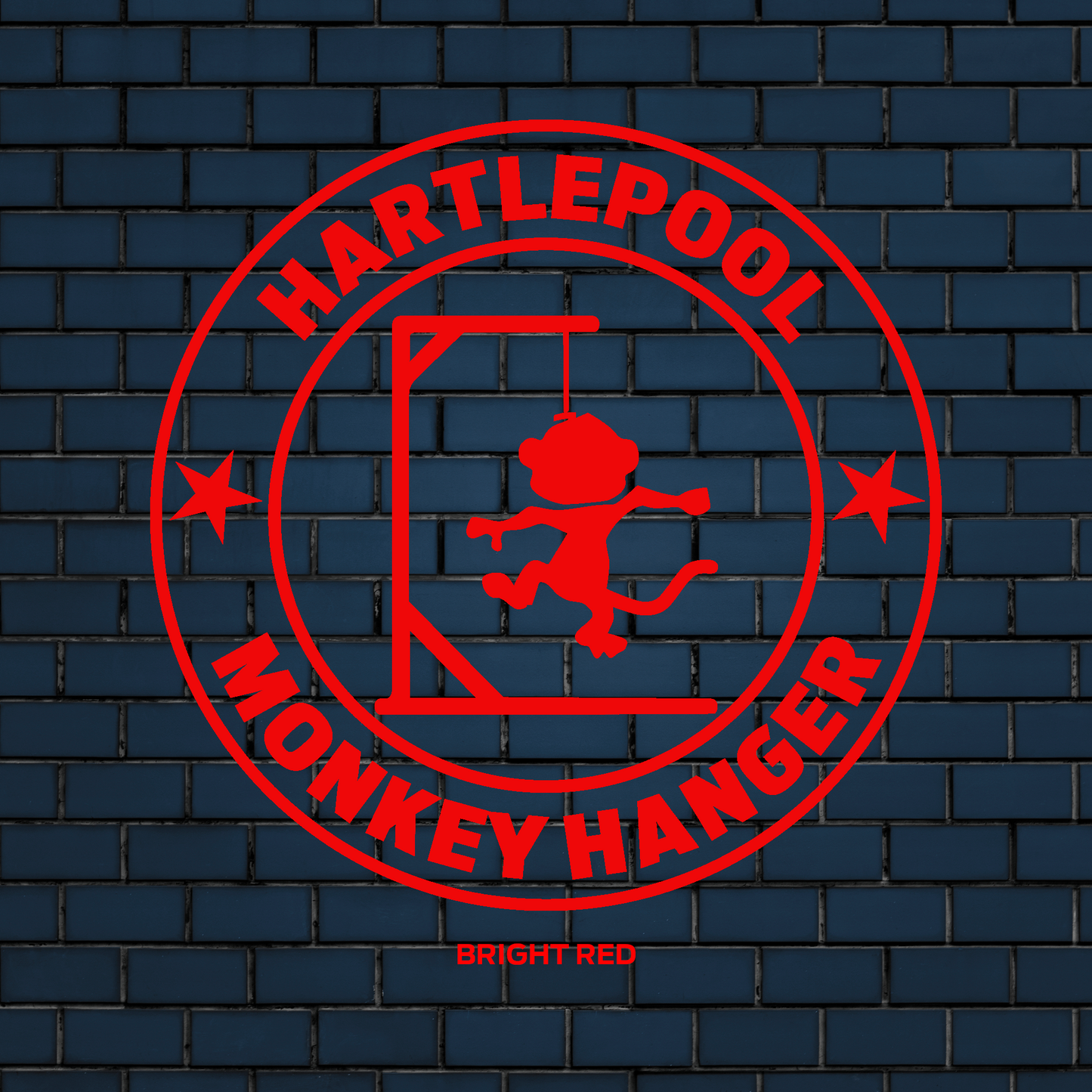 Hartlepool Monkey hanger decal