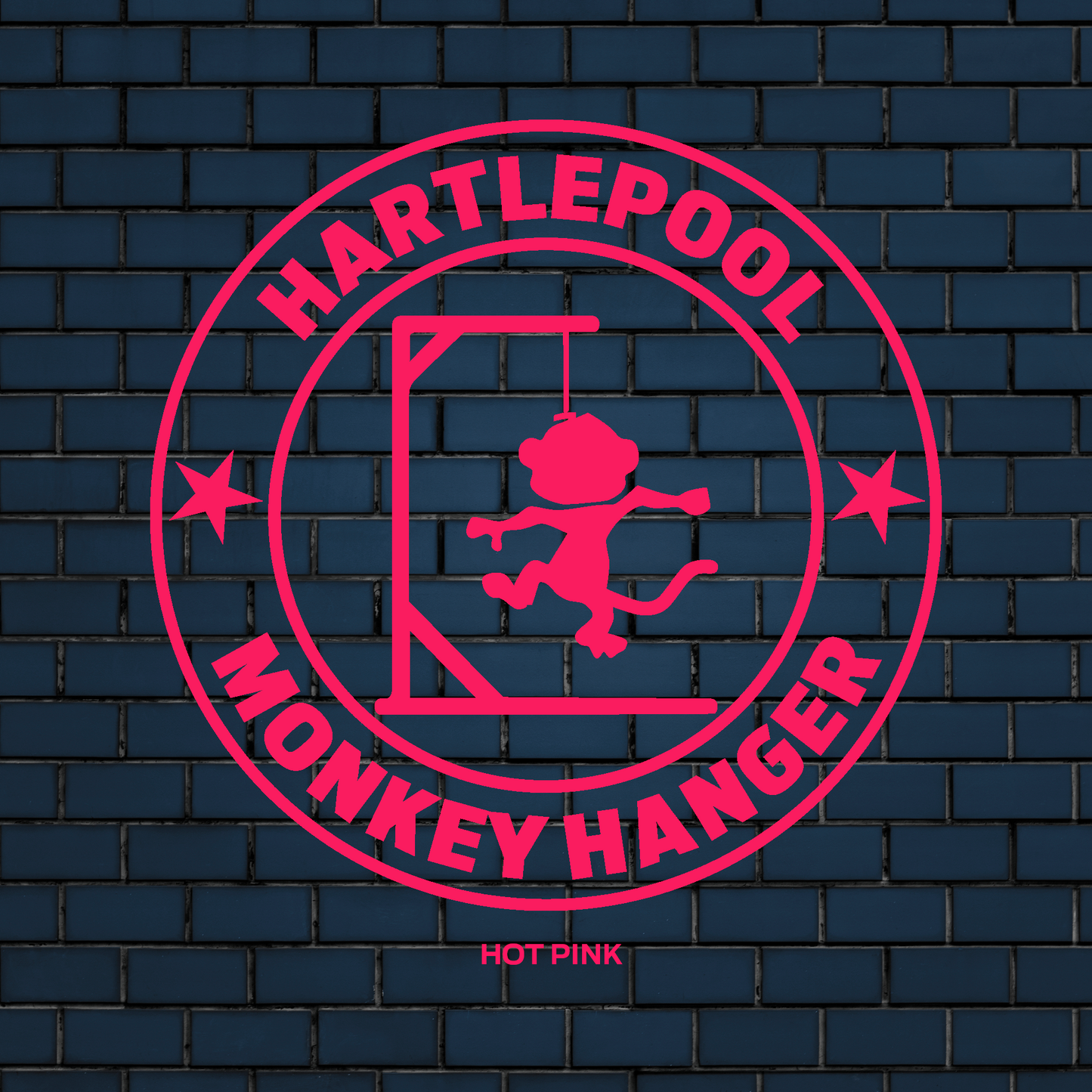 Hartlepool Monkey hanger decal