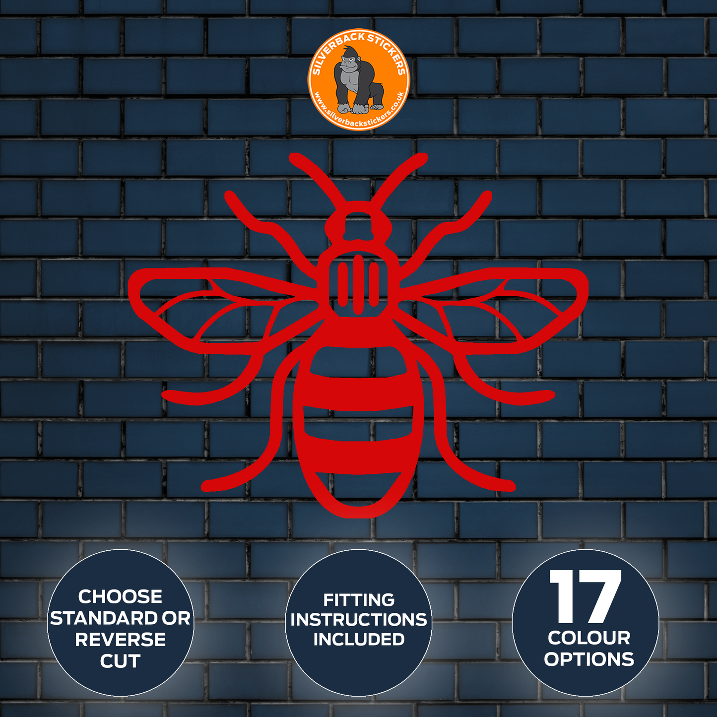 Manchester Bee vinyl decal