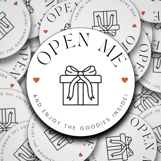Open Me and enjoy the Goodies inside Stickers!