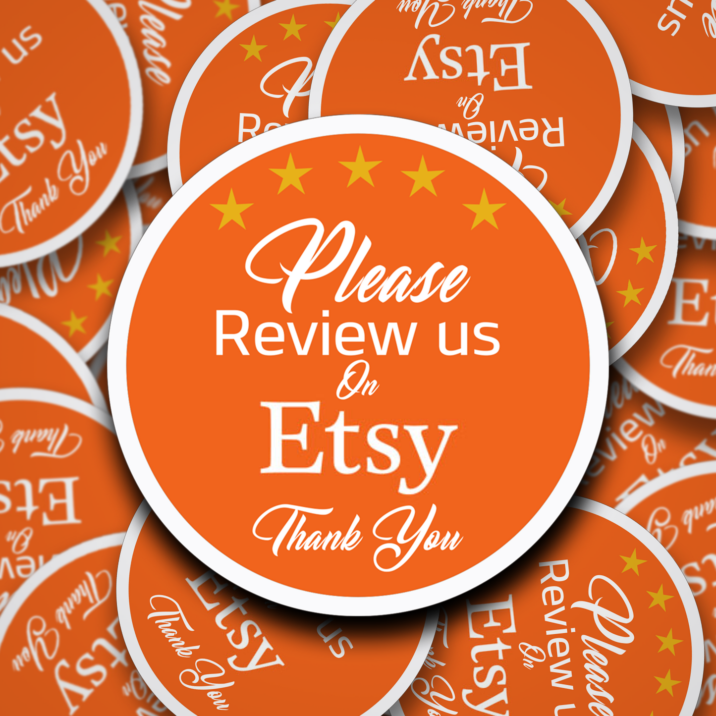 Please leave us a review on Etsy stickers
