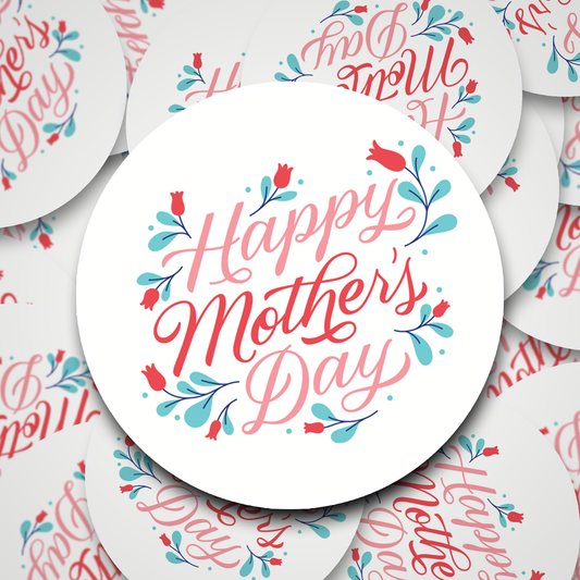 Mothers day Rose Stickers,  Happy Mothers day Stickers, Mothers day stickers,