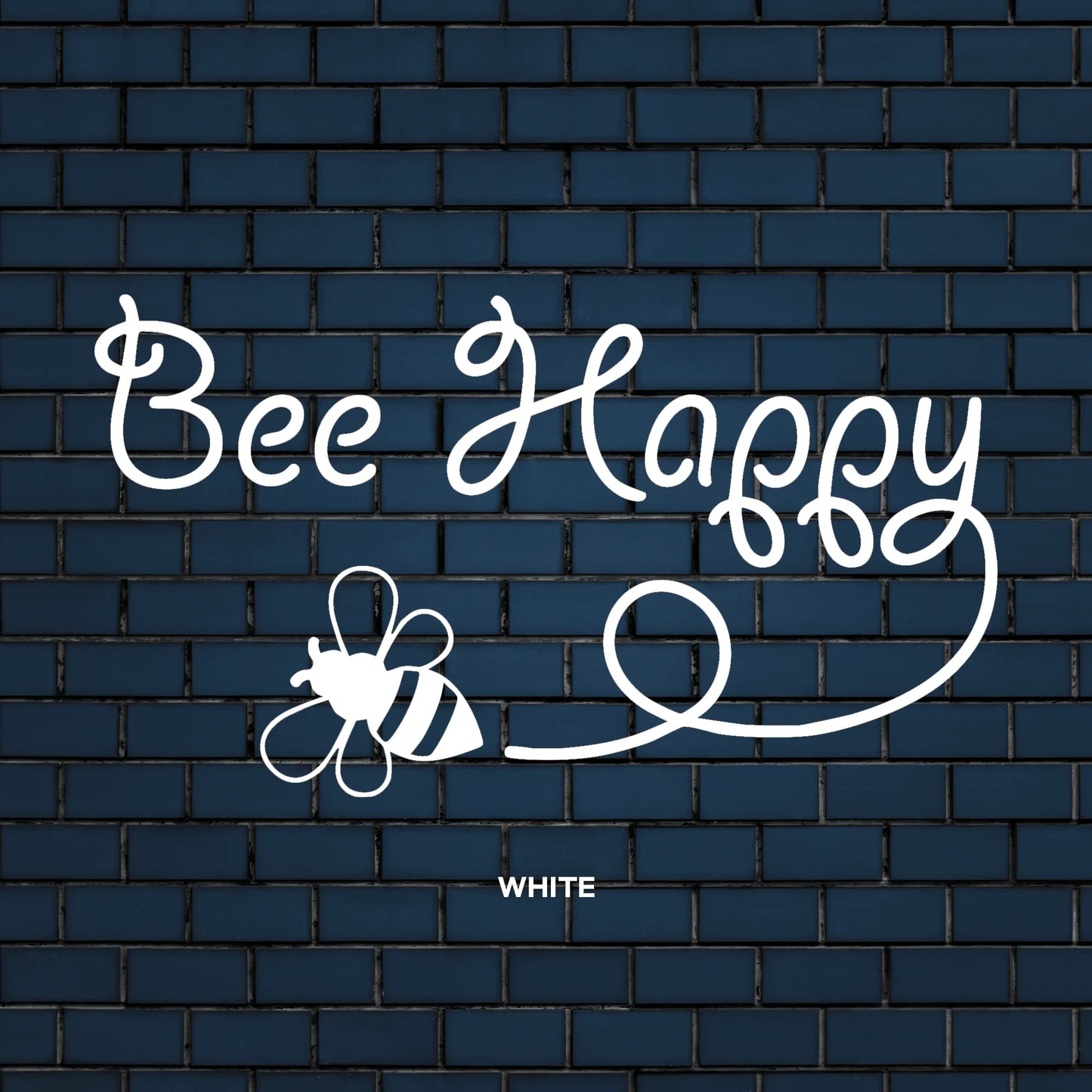 2 Pack of Bee Happy car decals