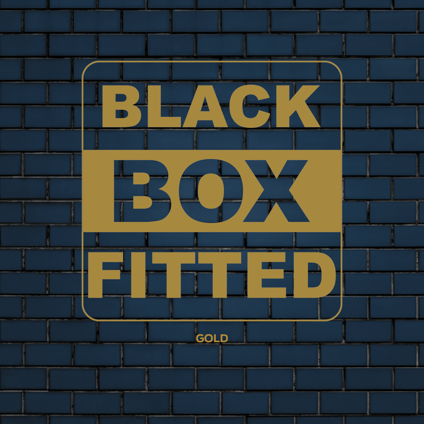Square Black Box Fitted decal - 17 Colour Choices