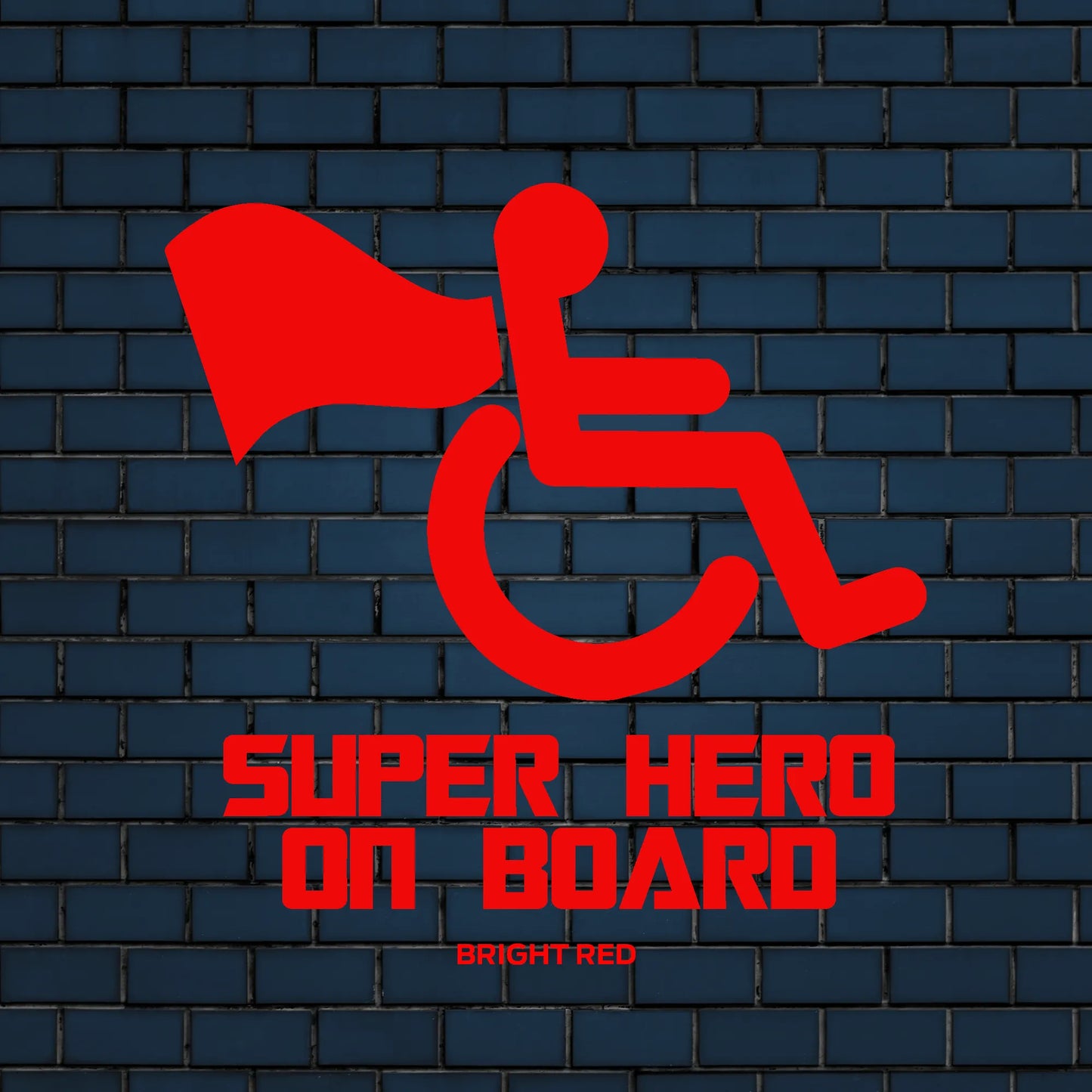 Disabled superhero decal