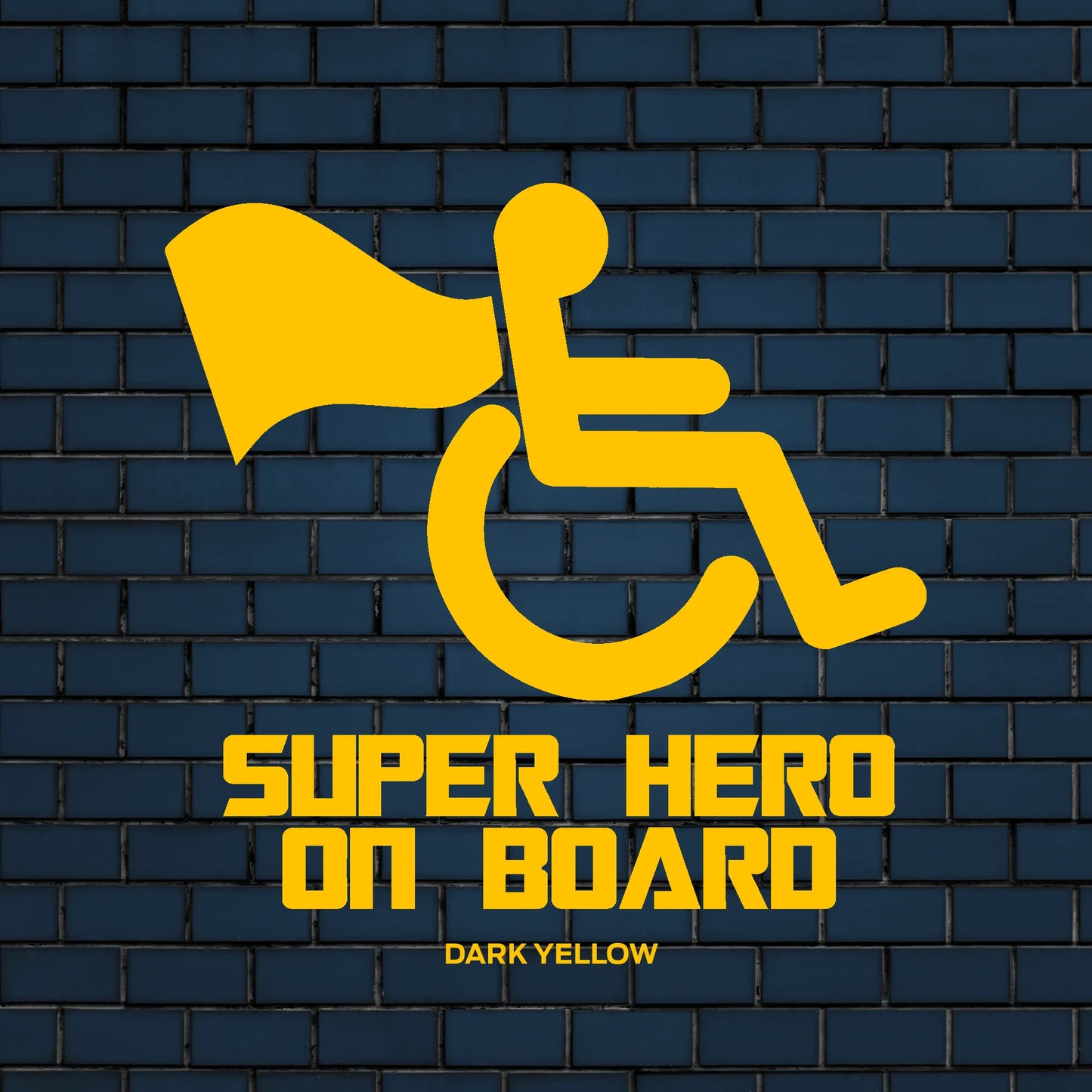 Disabled superhero decal