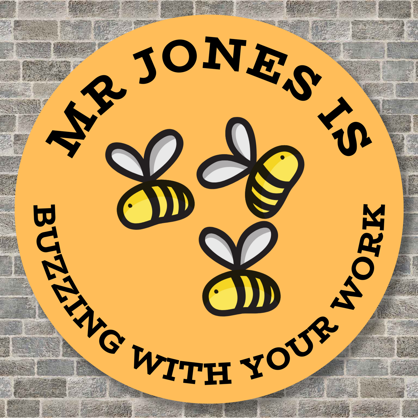 3 Bee's buzzing teacher reward stickers | Teacher Stickers