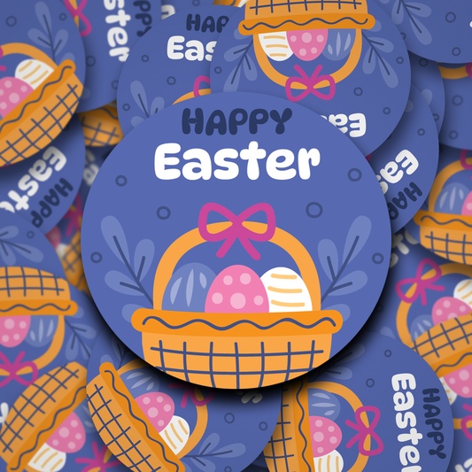 Blue Bunny Rabbit Easter Stickers