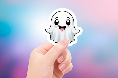 Friendly ghost sticker - Laptop Sticker - Water bottle Sticker - Cute vinyl sticker