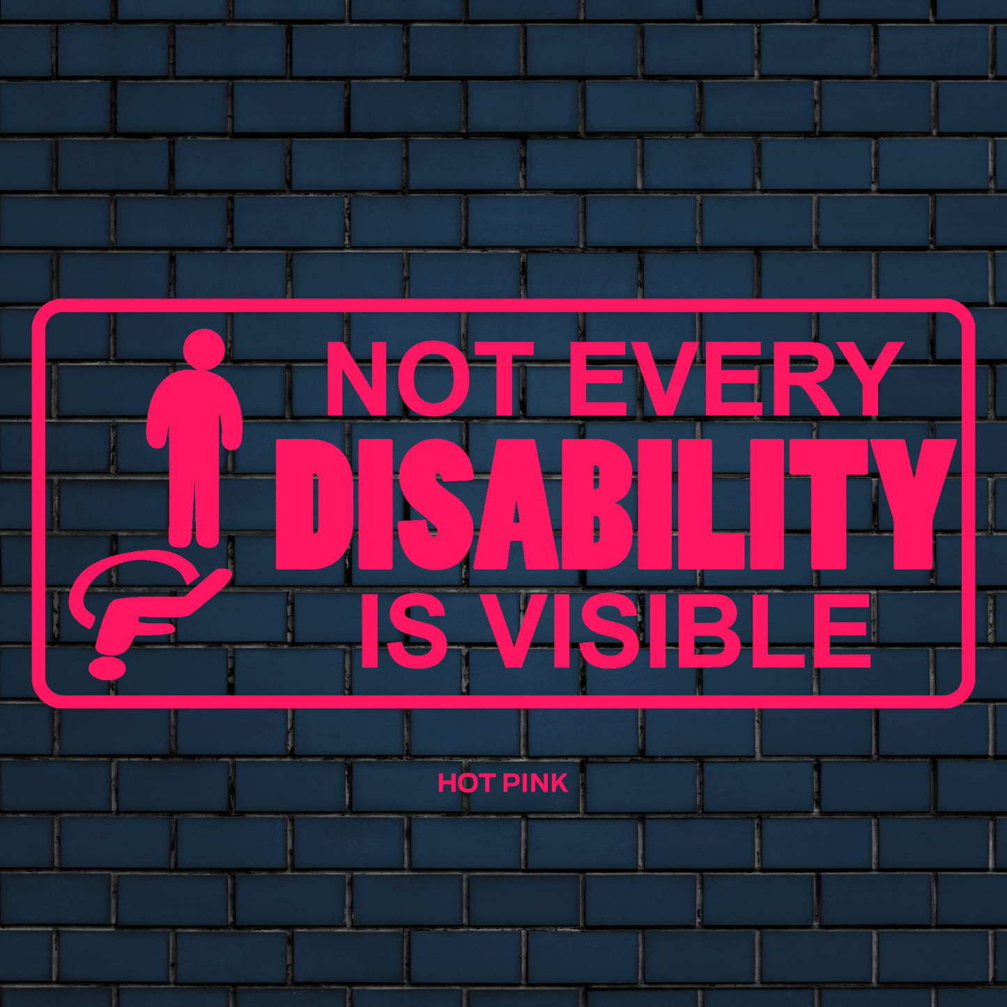 Not every disability is visible decal| disabled decal | Disability car sticker |
