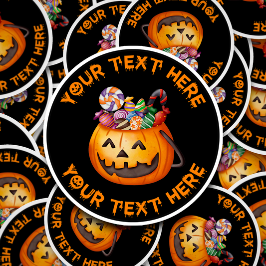 Personalised Halloween Stickers | Halloween Sweets stickers