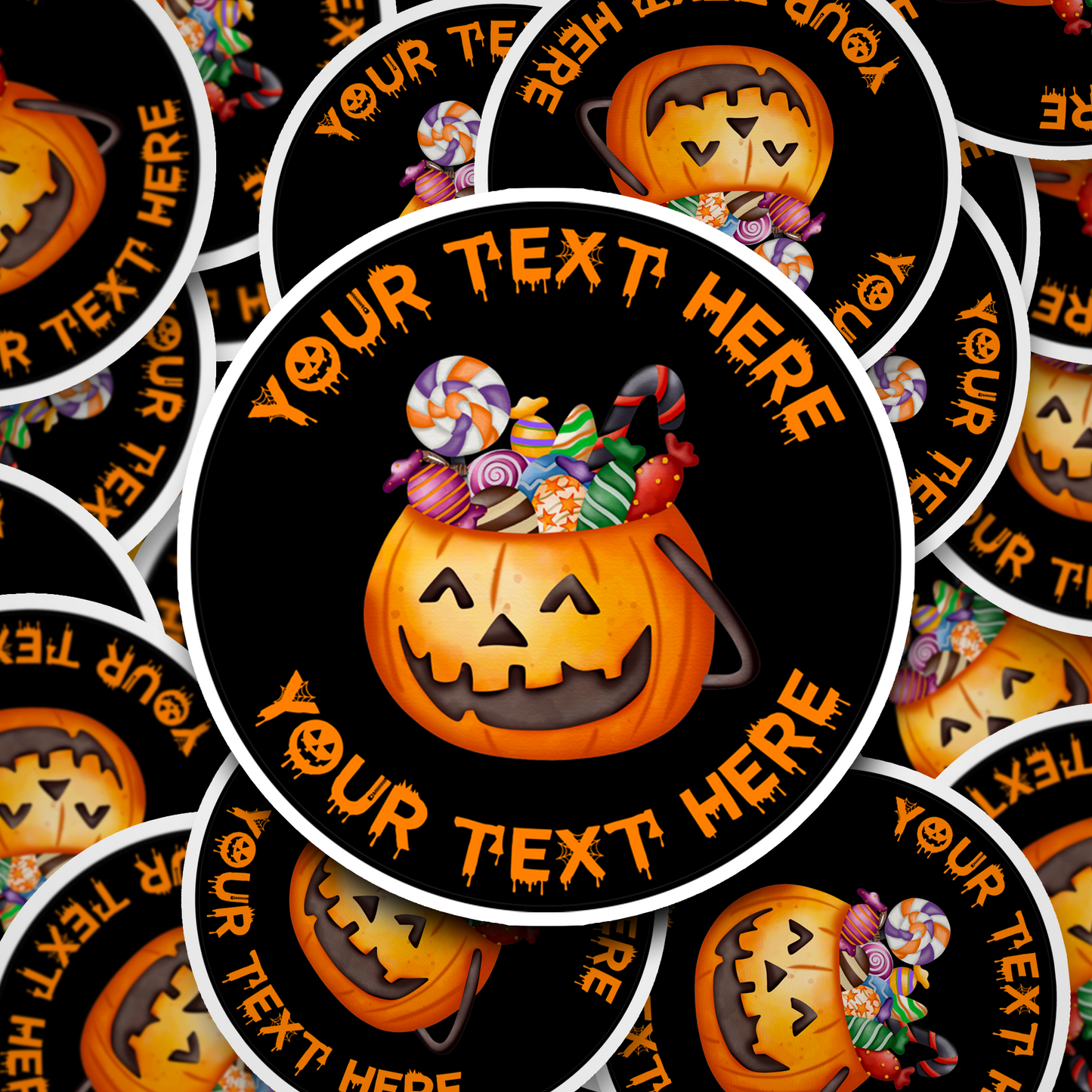 Personalised Halloween Stickers | Halloween Sweets stickers