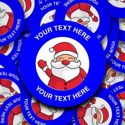 Simple Santa - Personalised Christmas Stickers